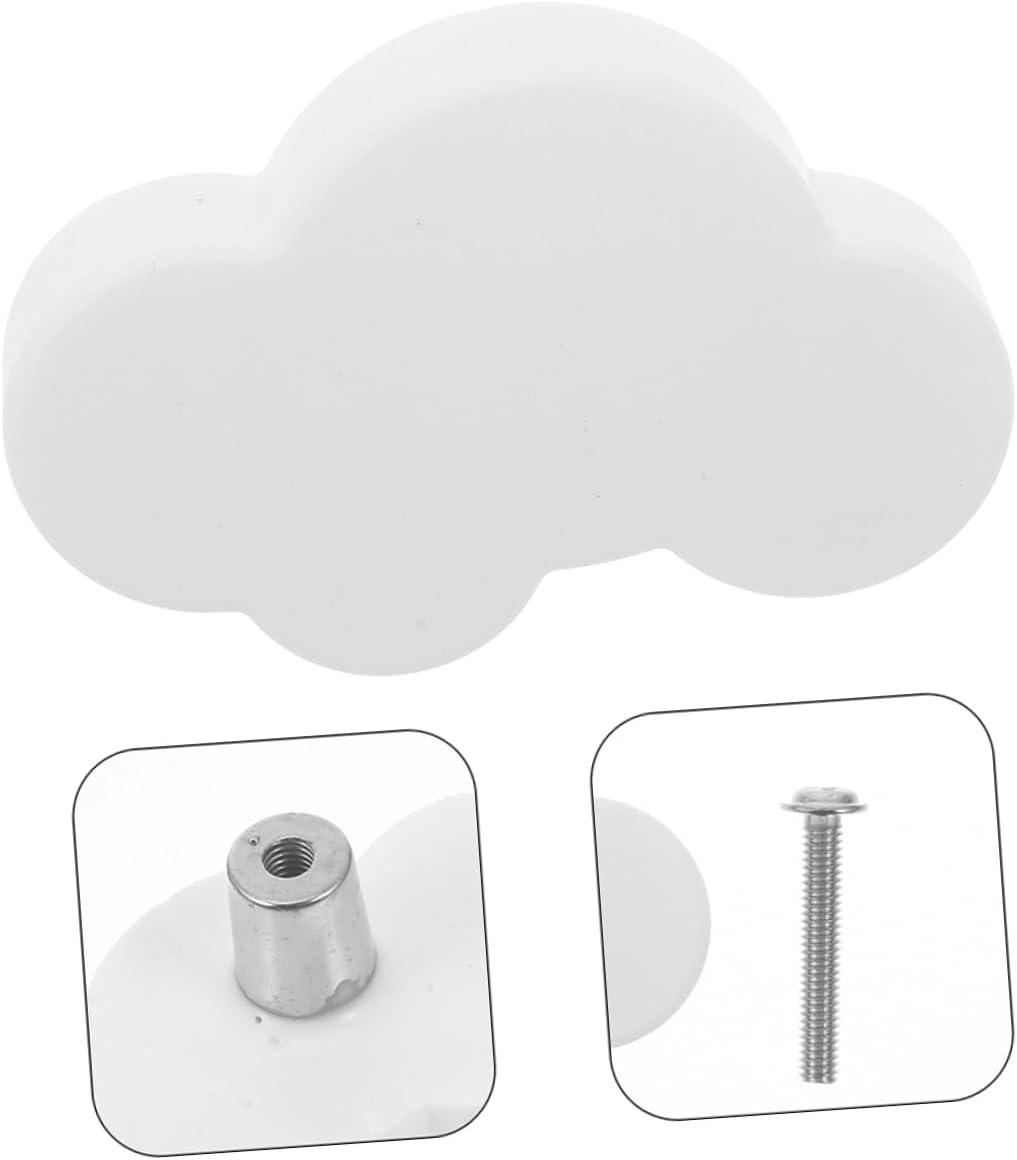6pcs Cartoon Drawer Handle Pulls Soft Rubber Cabinet Knobs for Boys and Girls Decorative Vintage Style