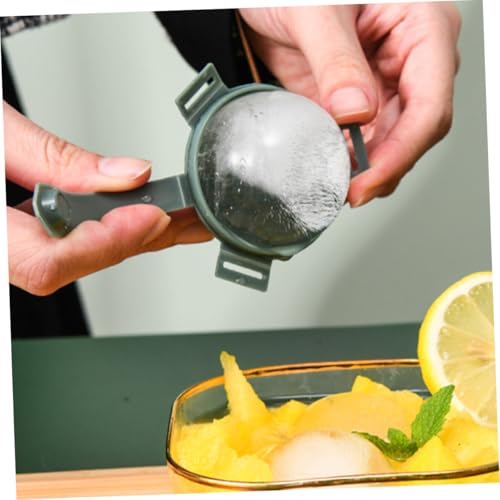 Molde para hielo esférico de plástico verde 12 piezas miniatura 4
