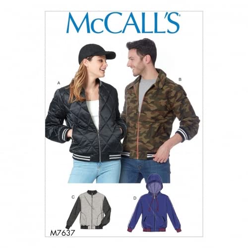 Amazon.com: McCalls Sewing Pattern 7637 Jackets, Hoodies XN (XLG