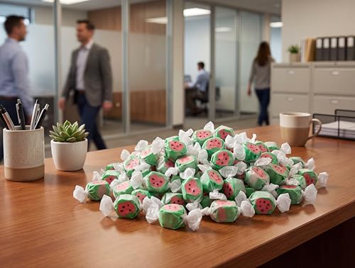 Watermelon Salt Water Taffy 1.5 lb Gourmet Chewy Candy Individually Wrapped - image 3