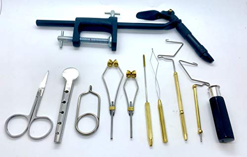 Olympian Kit de Montage de Mouches, Étau, Torche, Colle, Thread, Tinsel, Bobine, Ciseaux, Pince - Image 3