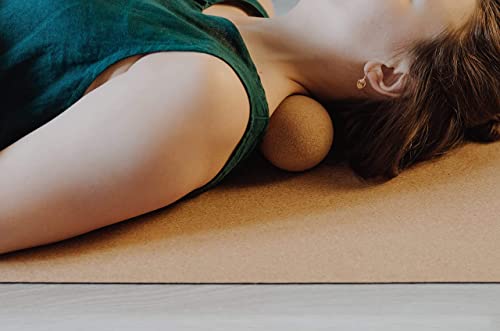 Jevalma Kork-Massagebälle 3er-Set für sofortige Muskellösung. Massage-Kit für tiefe Gewebe Trigger-Punkte und myofasziale Entspannung, Muskelschmerzen und Yoga-Therapie - Image 6
