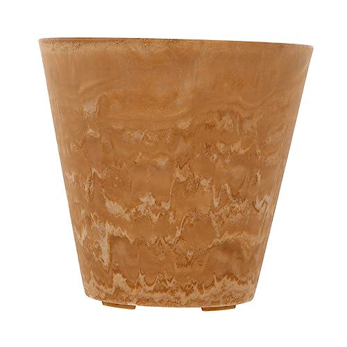 TOYANDONA Pot de Fleurs Conteneur Simple pour Plantes Intérieur Extérieur Décoration de Jardin Faux Couleur