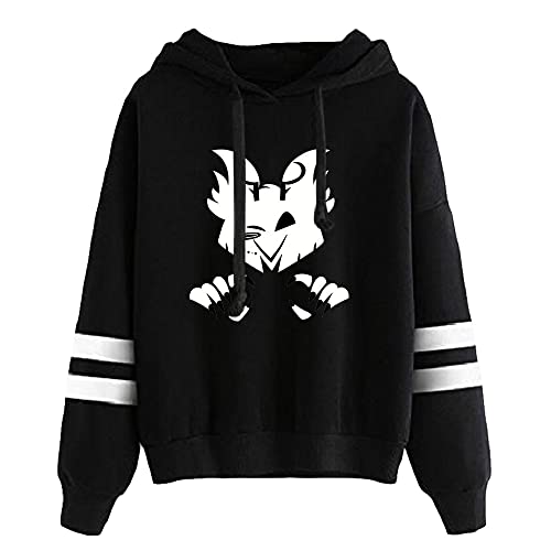 LKY STAR Hazbin Hotel Sudadera con Capucha para Niños Niñas Anime Cosplay Sweatshirt Charlie/Vaggie/Angel Dust Hoody para Hombre y Mujer