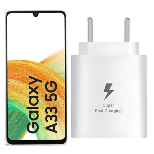 Image of Original 25W USB Type-C Super Fast ‚Ai Compatible with Samsung S23 /S22 /S21 /21 fe /S20 /M14 5G /M34 /M54 /M53 5g /M33 /M13 /A34 /A54 5G‚Ai Only (White)