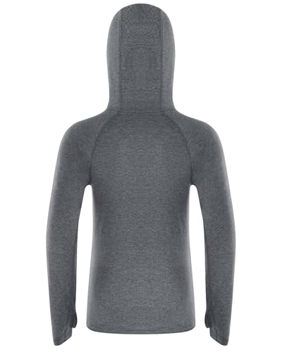 Image of Roadbox Boys Rash Guard UPF 50+ Sun Hoodie Kids Fishing Shirt Long Sleeve