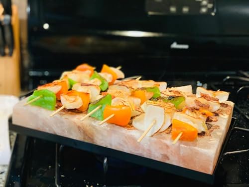 Himalite Himalayan Pink Salt Block & Tray Set for Cooking & Serving