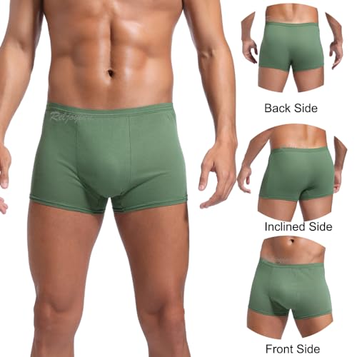 Mens Disposable Underwear for Fitness Hotel Spa Hospital Stays, 100% Cotton Boxer Briefs (6Pack)4