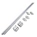 Mergorun Vertical 12mm Dia Linear Motion Ball Bearing Slide Bushing &500mm Linear Shaft Optical Axis with Rod Rail Support for digital coordinate measuring equipment Set of 8