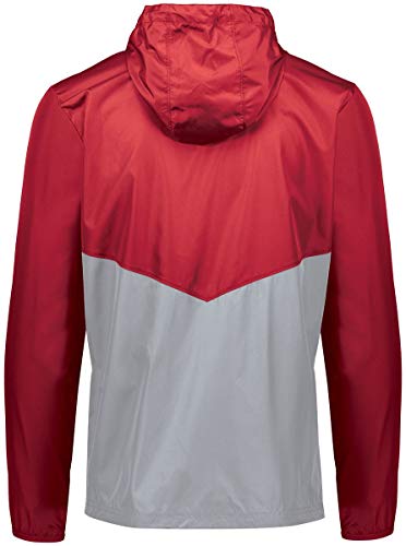 Holloway Youth Pack Pullover S Scarlet/Athletic Grey2