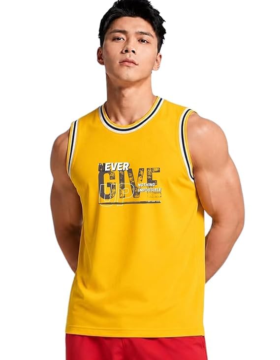 kanzul -fashion passion Men's Sleeveless Tank Top, Poly Cotton Blend, Muscle Fit, Breathable Lightweight Vest for Gym, Bodybuilding, Running, Training & Casual Wear-picture-35