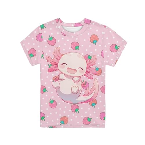 WELLFLYHOM Kids Tshirts Girls Boys Short Sleeve Crewneck Tees Shirts Casual Sport Pullover Tops Size 3-16 Years