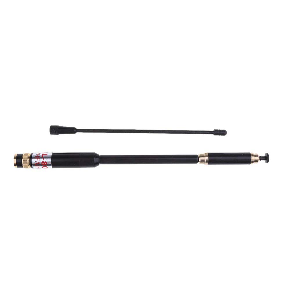 BNC Connettore Dual Band Antenna VHF/UHF 144/430MHz Telescopica Retractable 33,5" per Icom IC-V8 IC-V80 IC-V82 Kenwood TK300 TK310 TK320 Walkie Talkie Ham