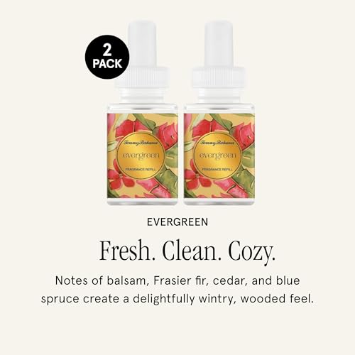 Image of Pura x Tommy Bahama Home Diffuser Refill, 2 Pack, Evergreen