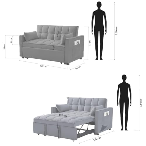 Catálogo de Sofa Cama Azul los más solicitados. 2 Imagen adicional