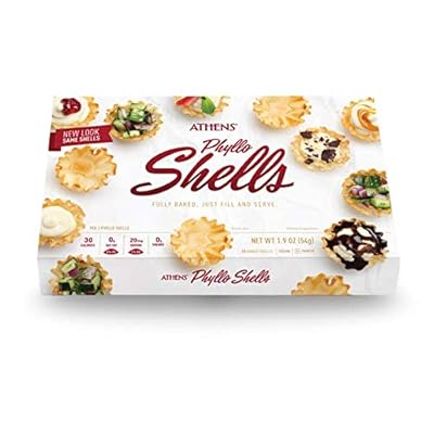 Athens Mini Fillo Dough Shells 1.9 Oz [54g] 2-Packs, 15 ShellsPack