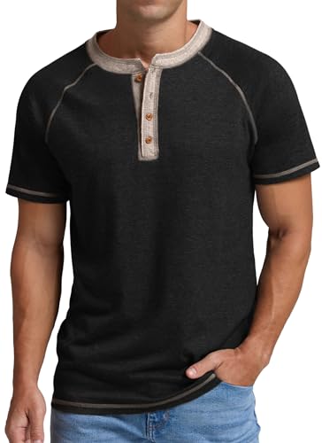 Image of Sailwind Mens Henley Long /Short Sleeve T-Shirt Cotton Casual Shirt