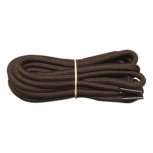 Image of 3 Pairs Heavy Duty Round Boot Laces Shoelaces for Hiking Walking Construction Safety Work Boots Shoes