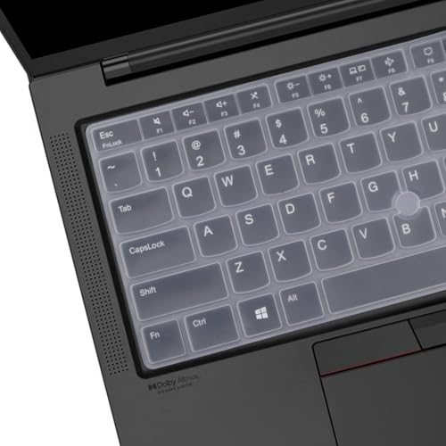 Image of RAYA Silicone Keyboard Cover Only Fit for Lenovo Thinkpad E14 (Gen5 /Gen6) & Thinkpad L14 (Gen4) Thinkpad T14s (Gen4) Laptops [Will NOT FIT for Any Other Gen or Series Model of Thinkpad] (Transparent)