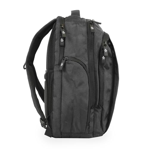 ORIGINAL PENGUIN Ballistic Backpack, Black, Medium3