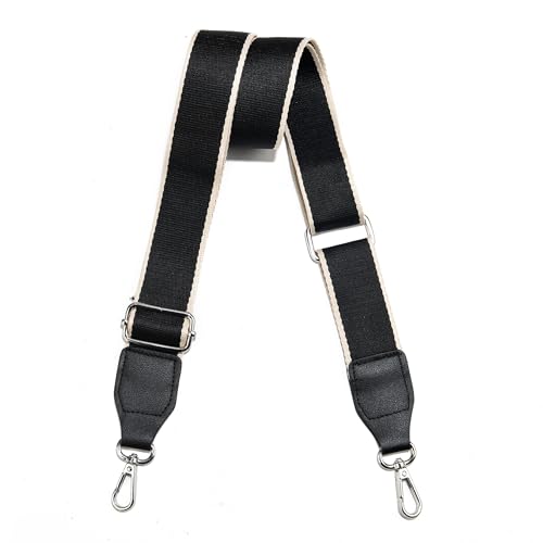 Image of Purse Straps Replacement Crossbody, Universal Wide Shoulder Strap for Bags Adjustable Straps for Handbags (Silvery Hardware)