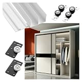 Kit Ferramenta Porta Scorrevole Salvaspazio, Binario Alluminio