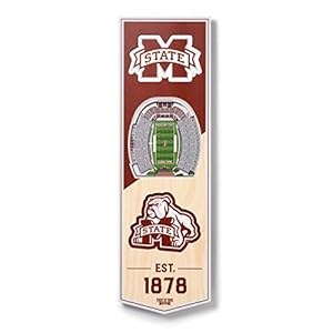 YouTheFan NCAA Mississippi State Bulldogs 3D Banner