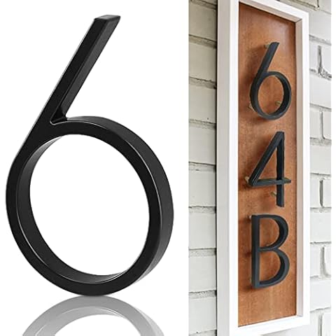 Ranslen 5" Metal Floating House Numbers Cover