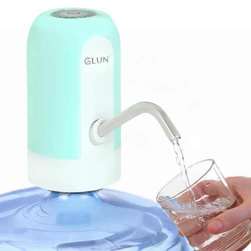 Image of GLUN Portable Beverage Dispenser, Rechargable Type-C USB Port, Pumps Water Upto 5 to 20 Litre Bottle, Premium Colour & Portable Design