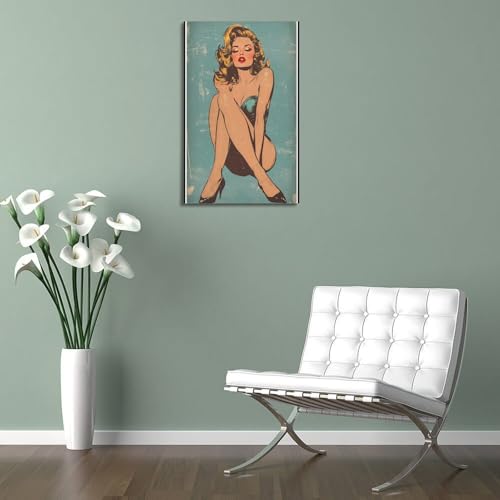 Poster esthétique chambre déco murale vintage sur toile salon 50x75cm