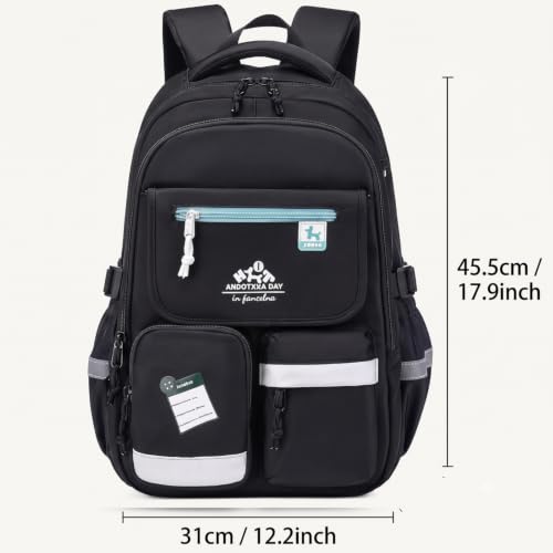 Image of Backpack Bags for Girls, Boys & Women With Multi-pockets, Laptop Bag with Large Capacity Bookbags Waterproof for School, Tuition, College, Camping, Travel