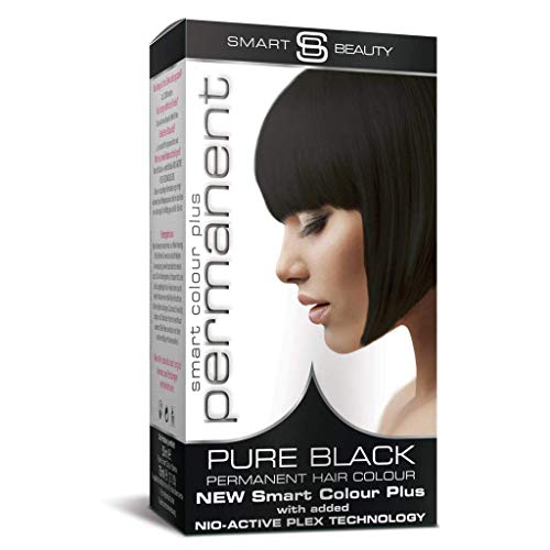 Smart Beauty Permanente Tinta Capelli, Durevole Moda Colore con Nutriente Nio-Active Plex Trattamento per Capelli, 150 ML - Nero, 150 Milliliters