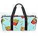 JDGFHSNVE Fast Food Pommes Kartoffelchips, Sport, Fitnessstudio, Handtasche, leicht, wasserdicht, Reise-Aufbewahrungstasche, Seesack für Damen und Herren