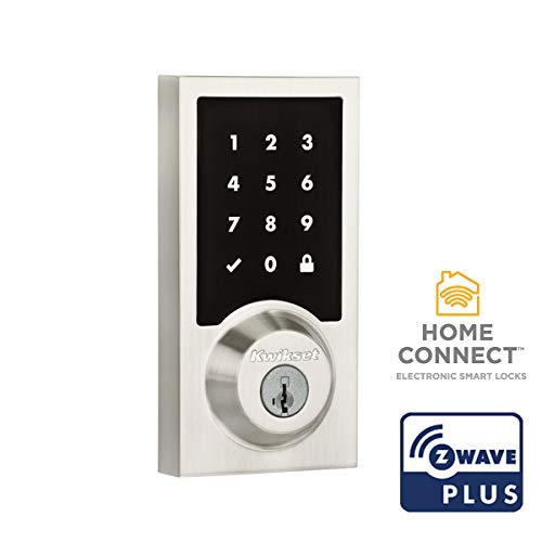 Kwikset 99160-016 SmartCode 916 Modern Contemporary Touchscreen Smart Lock Deadbolt featuring SmartKey Security