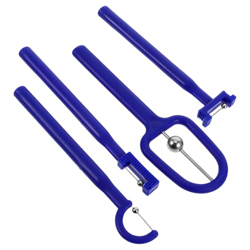 BIUDECO 4pcs Outils D'entraînement des Muscles Langue en Plastique Bleu pour Orthophonie, Exercices de Poussée Linguale, Design Léger et Formes Variées pour Garçon et Filles et Autistes