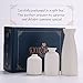 KIOXOHO White Ceramic Vase Set-3 Small Flower Vases for Modern Rustic Farmhouse Home Decor, Decorative Vase for Pampas Grass & Dried Flowers, Idea for Shelf, Table, Mantel, Entryway, Bookshelf