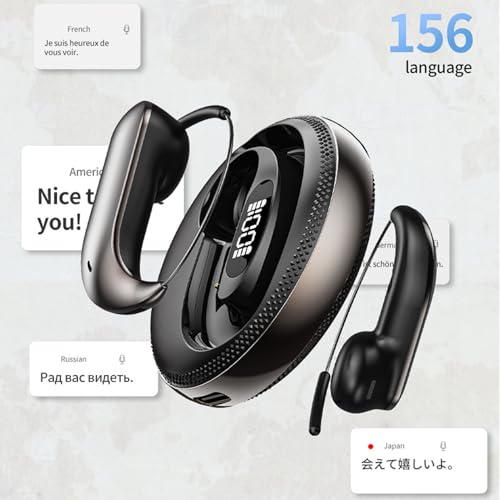 Auriculares Bluetooth con Traductor Inteligente y Gancho de Oreja miniatura 3
