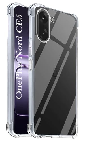 Image of Jkobi Shockproof Crystal-Clear Back Cover for Oneplus Nord CE 5 (Anti Yellow Case | Drop & Camera Protection | Hard Polycarbonate)