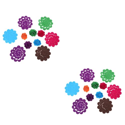 Flores de fieltro para manualidades familiares y proyectos de costura creativa