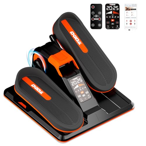 TODO Mini Under Desk Elliptical Machine with APP, Auto&Manual Mode, 7 Levels Resistance, 7 Adjustable Speed, Pedal Exerciser Exerciser for Home & Office