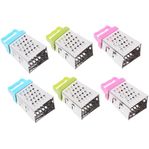 Set 6 ralladores mini de acero inoxidable multiusos miniatura 1
