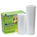 Vacuum Sealer Rolls with Cutter Box 2 Pack 8"x50' and 11"x50' KitchenBoss Commercial Grade Bag Rolls for Food Saver and Sous Vide(100 feet)