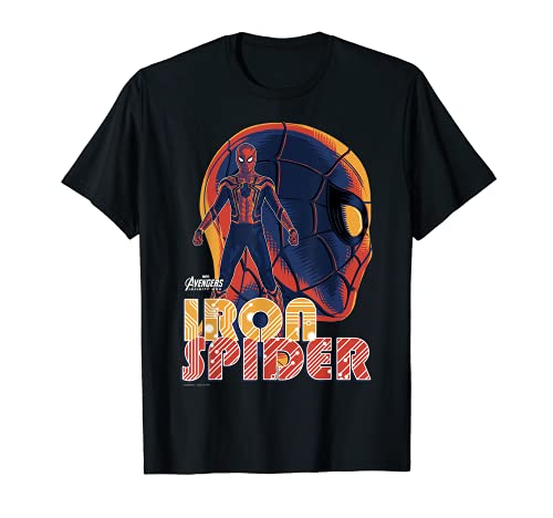 Marvel Infinity War Iron Spider Head Profile Graphic T-Shirt