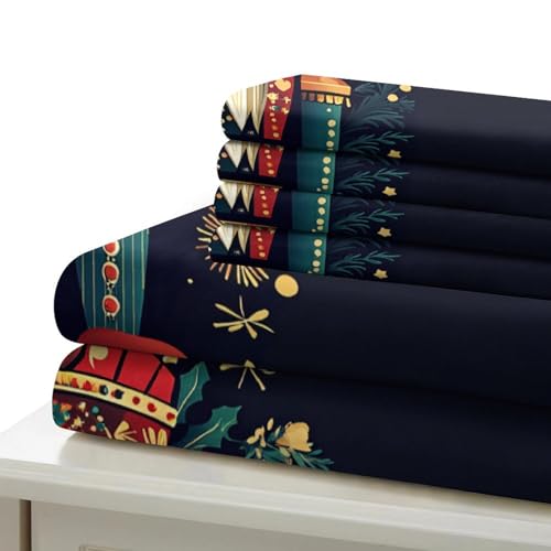 Housse de Couette Ciel Nocturne King Parure Lit Microfibre 3D