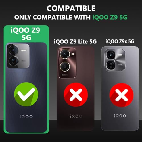Image of Fashionury Crystal Clear Case for iQOO Z9 5G | Yellowing Resistance | Transparent TPU Silicone | Raised Camera Lips | Slim Transparent Cover