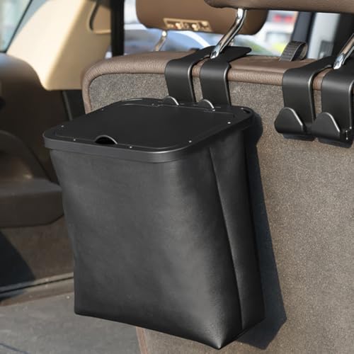 Cubo de basura plegable para coche accesorio de almacenamiento impermeable y compacto 6