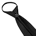 Imagen de JEMYGINS Corbata para Hombre con Cremallera Aspecto Elegante en Segundos Negro