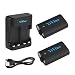 YiVine 2500mAH NI-MH Battery Pack for Xbox One / Xbox One X / Xbox One S/ Xbox one Elite Wireless Controller with Smart Dual Charger