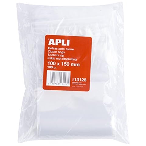 APLI 13128 - Pack de 100 bolsas con autocierre Cover