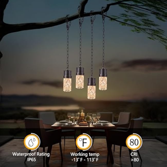 Hanging Lights Outdoor Pendant Lights 4.5W 2700K ORB Finish